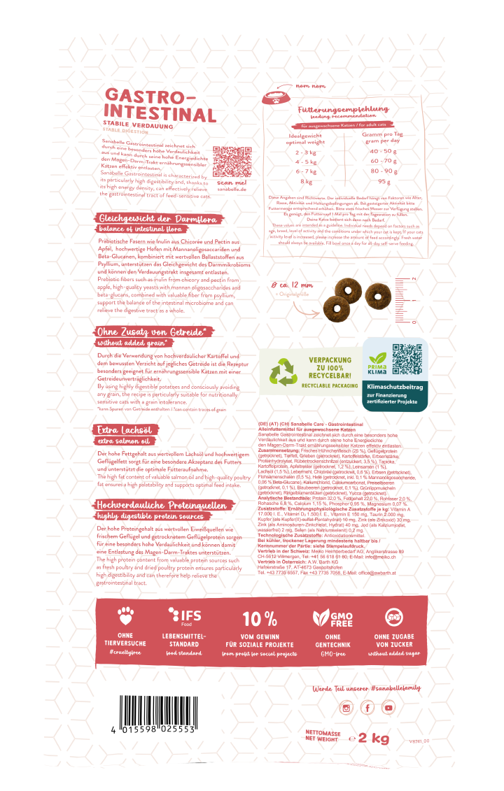 Sanabelle Katzen-Trockenfutter Gastrointestinal